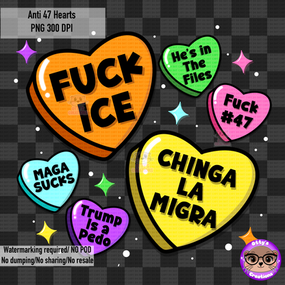 Anti 47 Candy Hearts