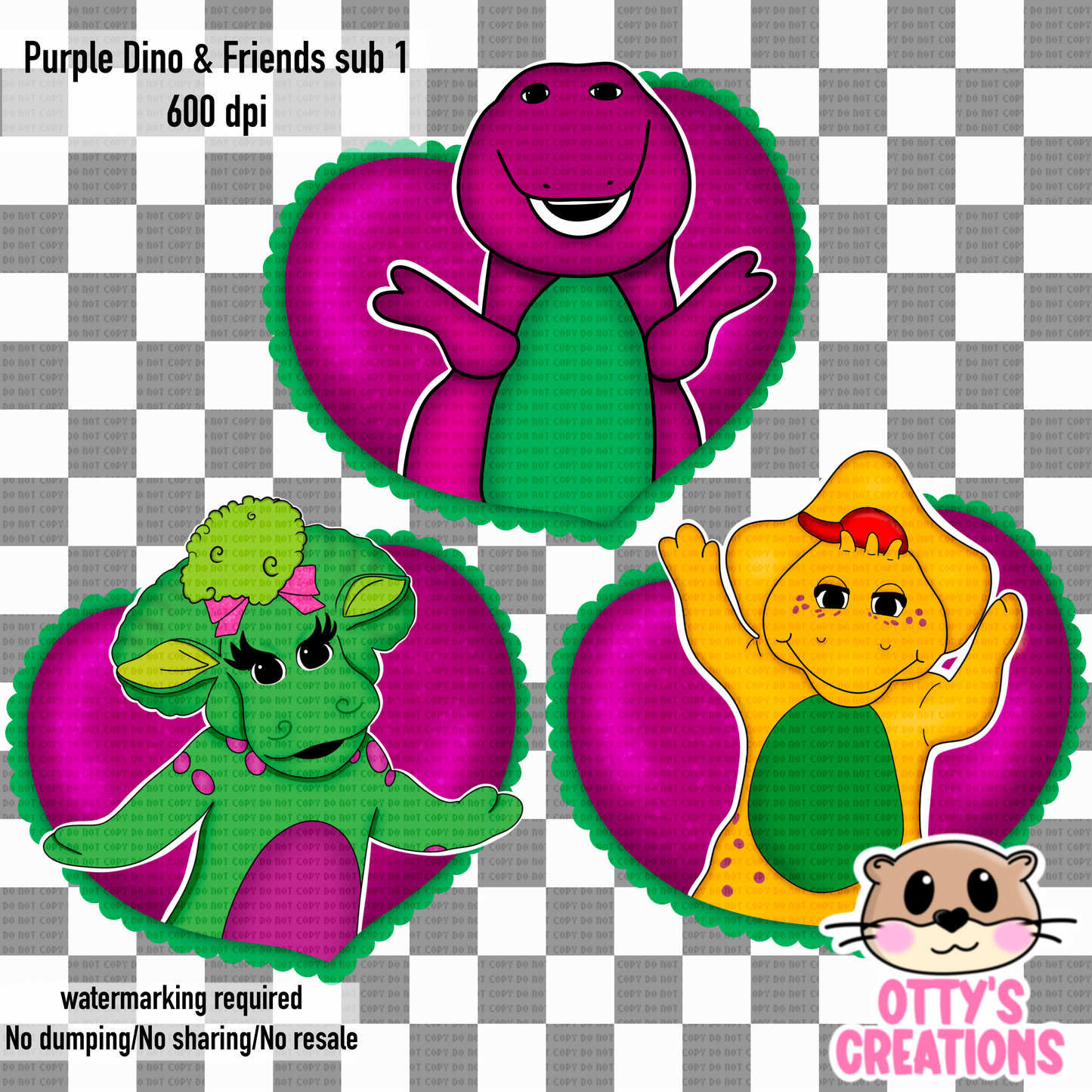 Purple Dinosaur & Friends
